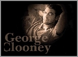 George Clooney,ciemne wosy