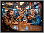 Mężczyźni, Piwo, Bar